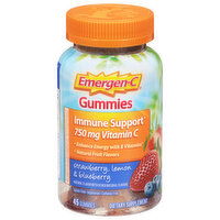 Emergen-C Gummies Strawberry/Lemon/Blueberry Immune Support, 45 Each