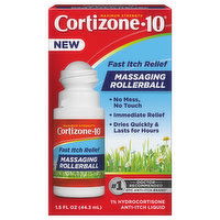 Cortizone-10 Anti-Itch Liquid, Massaging Rollerball, Maximum Strength, 1.5 Fluid ounce