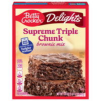 Betty Crocker Delights Supreme Triple Chunk Brownie Mix, 17.8 Ounce