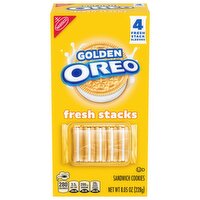 OREO Fresh Stacks Golden Sandwich Cookies, (4 Stacks), 8.05 Ounce