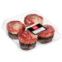 Cub Strawberry White Chocolate Muffins, 4 Each