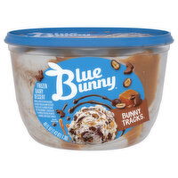 Blue Bunny Frozen Dairy Dessert, Bunny Tracks, 46 Fluid ounce