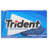 Trident Gum, Sugar Free, Original Flavor, 14 Each