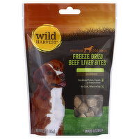 Wild Harvest Dog Treats, Premium, Freeze Dried Beef Liver Bites, 2.3 Ounce