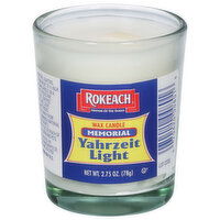 Rokeach Wax Candle, Yahrzeit Light, Memorial, 1 Each