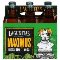 Lagunitas Brewing Co Beer, Maximus, Colossal IPA, 6 Each