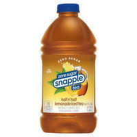 Snapple Iced Tea, Zero Sugar, Lemonade, Half n' Half, 64 Fluid ounce