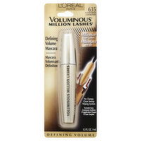 L'Oreal Voluminous Million Lashes Mascara, Blackest Black 635, 0.3 Ounce