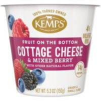 Kemps Cottage Cheese Mixed Berry, 5.3 Ounce