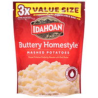 Idahoan Mashed Potatoes, Buttery Homestyle, Value Size, 12 Ounce