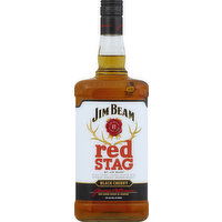 Jim Beam Red Stag Kentucky Straight Bourbon Whiskey, Black Cherry, 1.75 Litre