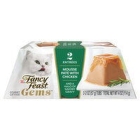 Fancy Feast Gems Cat Food, Gourmet, Mousse Pate with Chicken, 2 Each