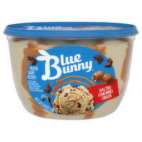 Blue Bunny Frozen Dairy Dessert, Salted Caramel Craze, 46 Fluid ounce