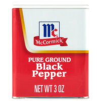 McCormick Pure Ground Black Pepper, 3 Ounce