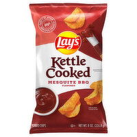 Lay's Potato Chips, Mesquite BBQ Flavored, Kettle Cooked, 8 Ounce