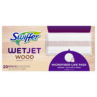 Swiffer Mopping Pads, Wood, Wetjet, 20 Each