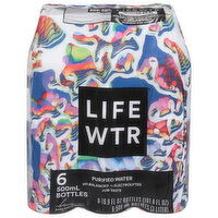 LifeWtr Purified Water, 6 Pack, 6 Each