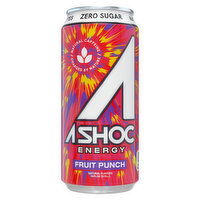 A Shoc Energy Drink, Fruit Punch, 16 Fluid ounce