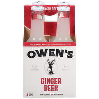 Owen's Cocktail Mixer, Non-Alcoholic, Ginger Beer, 4 Each