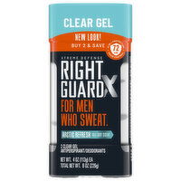 Right Guard Xtreme Defense Antiperspirant/Deodorants, Arctic Refresh, Clear Gel, 2 Each