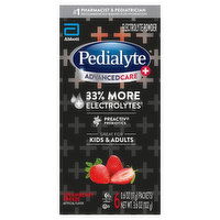 Pedialyte AdvanceCare+ Electrolyte Powder, Strawberry Freeze, Powder Packets, 6 Each