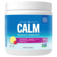 Natural Vitality Calm Magnesium Supplement, Raspberry-Lemon Flavored, 8 Ounce