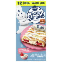 Pillsbury Toaster Strudel Toaster Pastries, Cream Cheese & Strawberry, Value Size, 12 Each