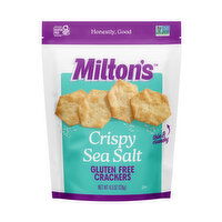 Milton's Baked Crackers, Gluten Free, Crispy Sea Salt, 4.5 Ounce