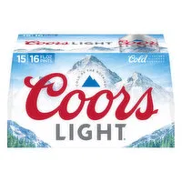 Coors Light Beer, 15 Pack, 16 Each