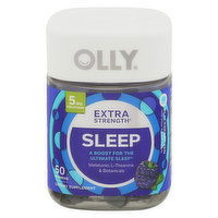 Olly Sleep, Extra Strength, 5 mg, Gummies, Blackberry Zen, 50 Each