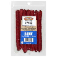 Old Wisconsin Snack Sticks, Twisted, Beef, 5 Ounce