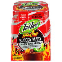 Zing Zang Blazing Bloody Mary with Premium Vodka, 4 Each