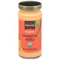 Woodstock Aioli, Organic, Sriracha, 6.5 Ounce