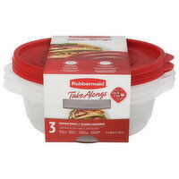 Rubbermaid Take Alongs Containers & Lids, Medium Bowls, 3 Each