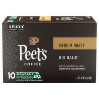 Peet's Coffee Coffee, Medium Roast, Big Bang, K-Cup Pods, 10 Each