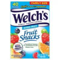 Welch's Fruit Snacks, Mixed Fruit, Family Size, 40 Each