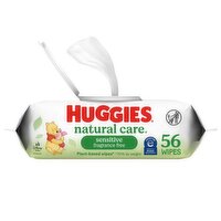 Huggies Natural Care Natural Care Sensitive Unscented Baby Wipes, 56 Each