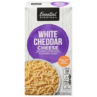 Essential Everyday Macaroni & Cheese Dinner, White Cheddar Cheese, 7.3 Ounce