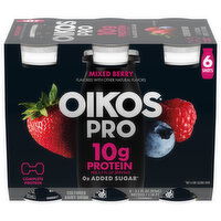 Oikos Pro Cultured Mixed Berry Dairy Drink, 6 Each