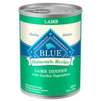 Blue Buffalo BLUE Homestyle Recipe Natural Adult Wet Dog Food, Lamb, 12.5 Ounce