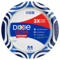 Dixie Ultra Plates, 10.0625 Inch, 64 Each