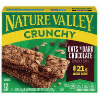 Nature Valley Granola Bars, Oats 'n Dark Chocolate, Crunchy, 6 Each