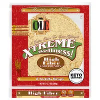 Ole Xtreme Wellness! Tortilla Wraps, High Fiber, 8 Each