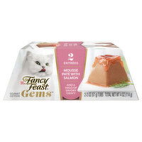 Fancy Feast Gems Cat Food, Gourmet, Mousse Pate with Salmon, 2 Each