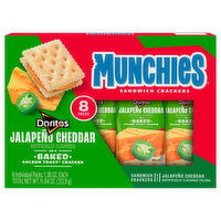 Munchies Jalapeno Cheddar Sandwich Crackers, 8 Each
