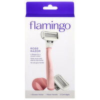 Flamingo Razor, Rose, 1 Each
