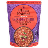 Maya Kaimal Everyday Chana, Organic, Chickpeas + Tomato & Onion, Mild, 10 Ounce