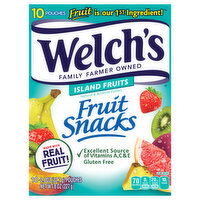 Welch's Fruit Snacks, Island Fruits, 10 Each