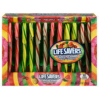 Life Savers Candy Canes, Wild Cherry/Pineapple/Watermelon, Fruit Variety, 12 Each