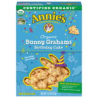 Annie's Bunny Grahams, Organic, Birthday Cake, 7.5 Ounce